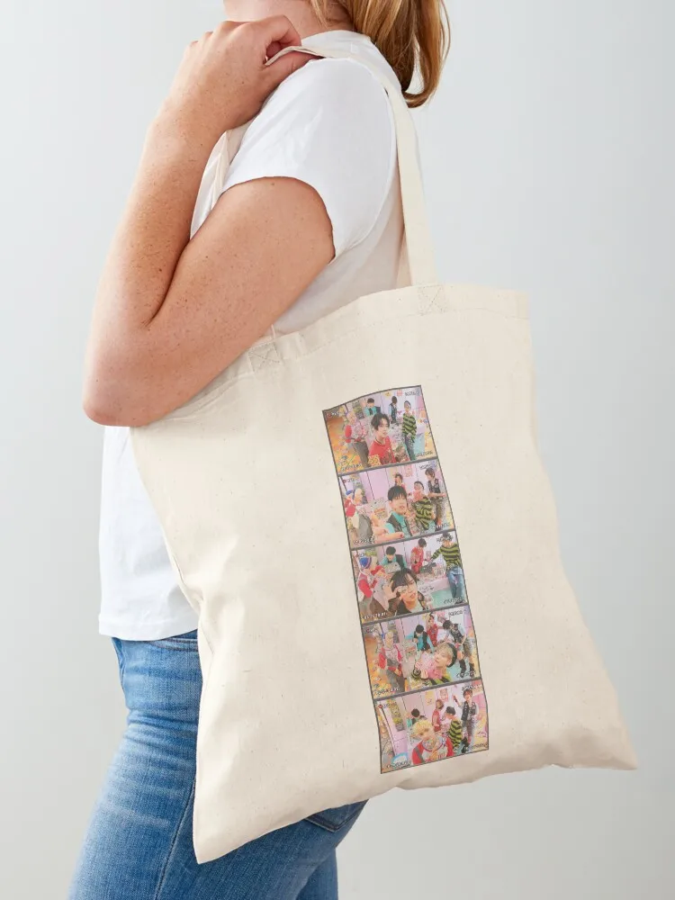 TXT OT5 Pictures FIGHT OR ESCAPE Era Tote Bag Shopper the tote bag Cloth bags Canvas Tote Bag