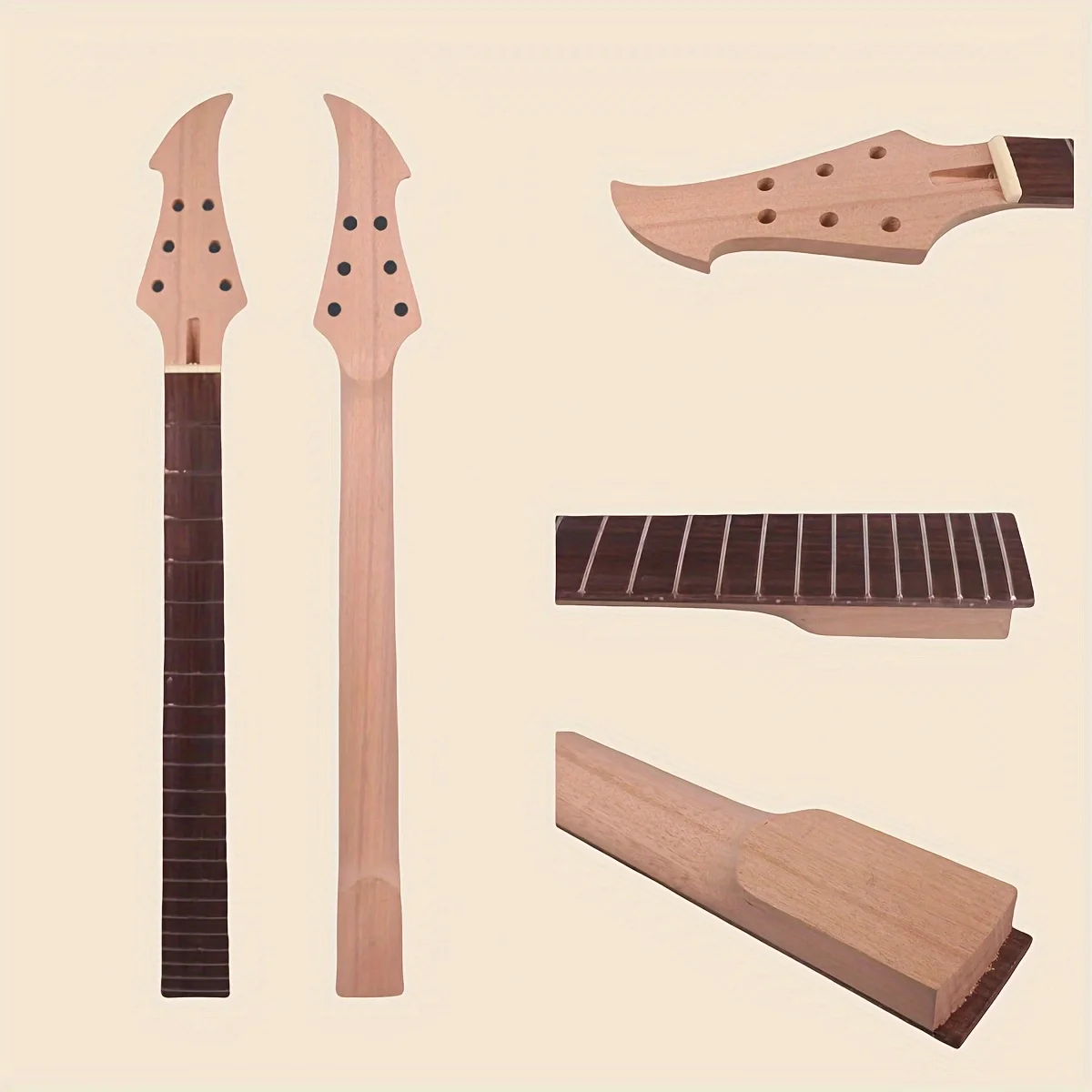 

22 fret Electric Guitar Neck New Rosewood fretboard 30 inch Bolt on heel Unfinished Replacement Neck Not Inlay Truss Rod