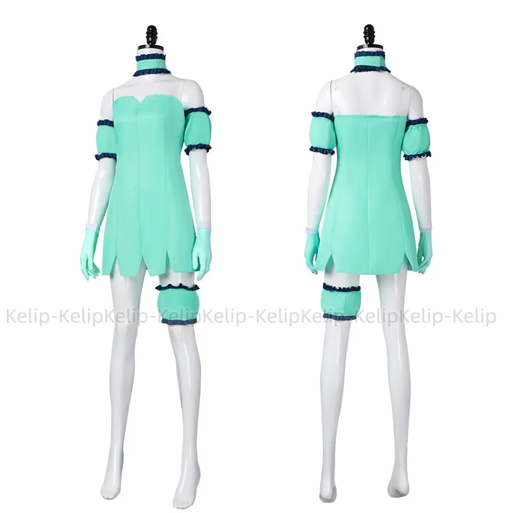 Anime Tokyo Mew Mew Aizawa Minto Cosplay Costume Wig Green Camisole Skirt Princess Dress Woman Sexy Cute Carnival Christmas Suit