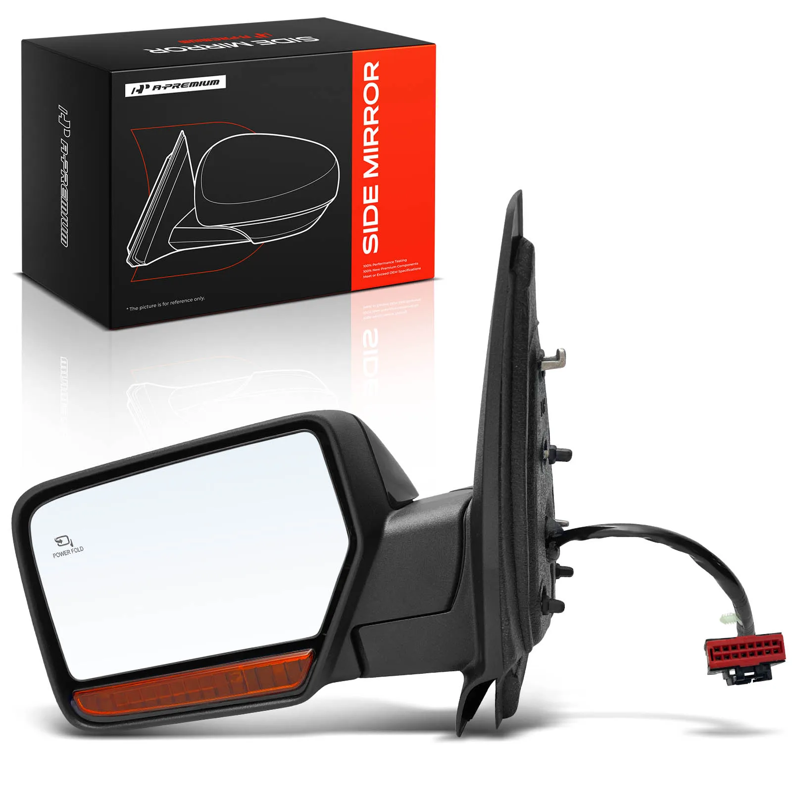 A-Premium Driver Side Power Door Mirror for Ford Expedition 2012-2014 Lincoln Navigator 2012-2014 Power Folding Heated