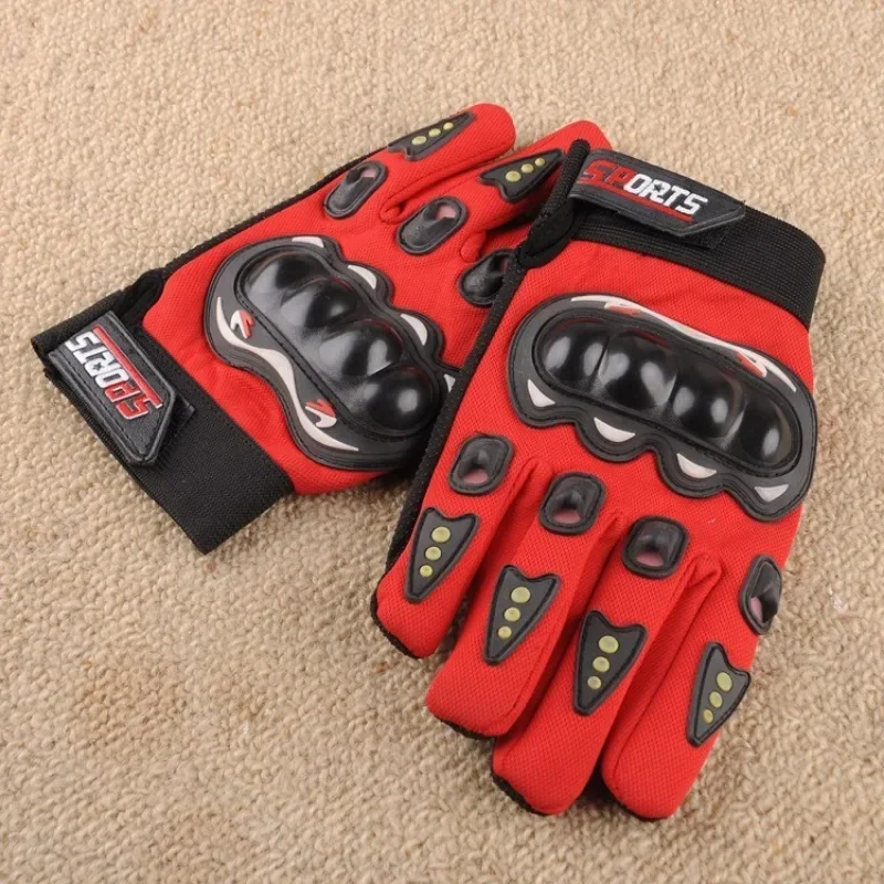 남성용 오토바이 장갑 풀/하프 핑거 전술 너클 보호 모토크로스 장갑 내구성 라이딩 작업 장갑