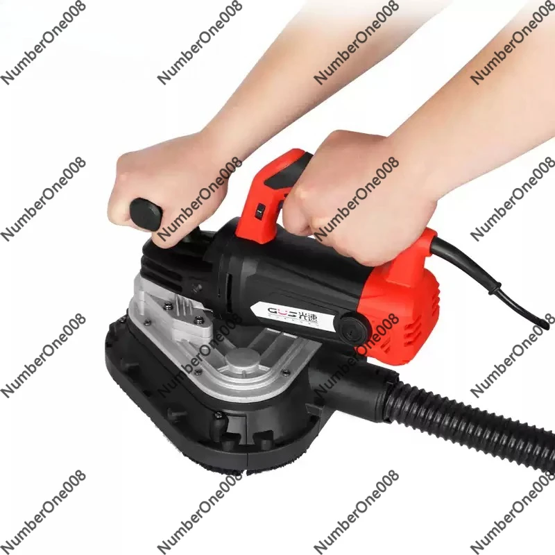 Guangsu GS-8230 Handheld Concrete Grinder, 6 Speed Adjustable Wall Floor Surface Grinding Machine with Diamond Cup Wheel