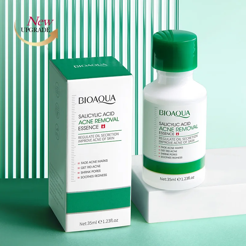 BIOAQUA Салициловая кислота, эссенция для удаления прыщей, сыворотка для лица, уход за кожей, увлажняющая, восстанавливающая, лечение прыщей, сыворотка для лица, уход за кожей