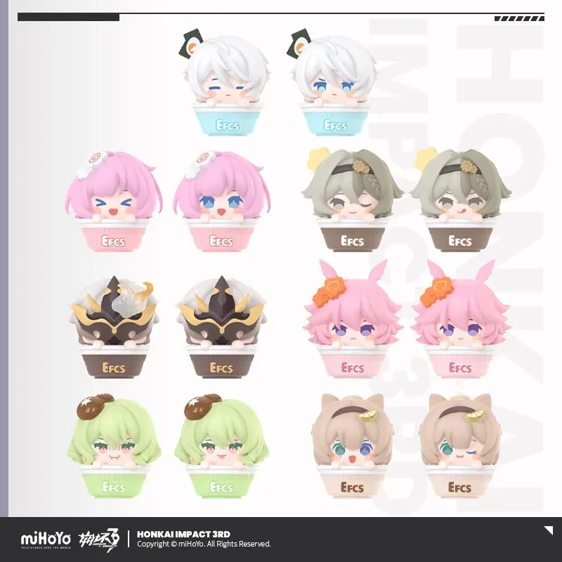 

miHoYo Game Official Honkai Impact 3rd Lnstant Noodle Theme Anime Doll Pardofelis Elysia Mobius Cartoon Model Cosplay Xmas Gifts