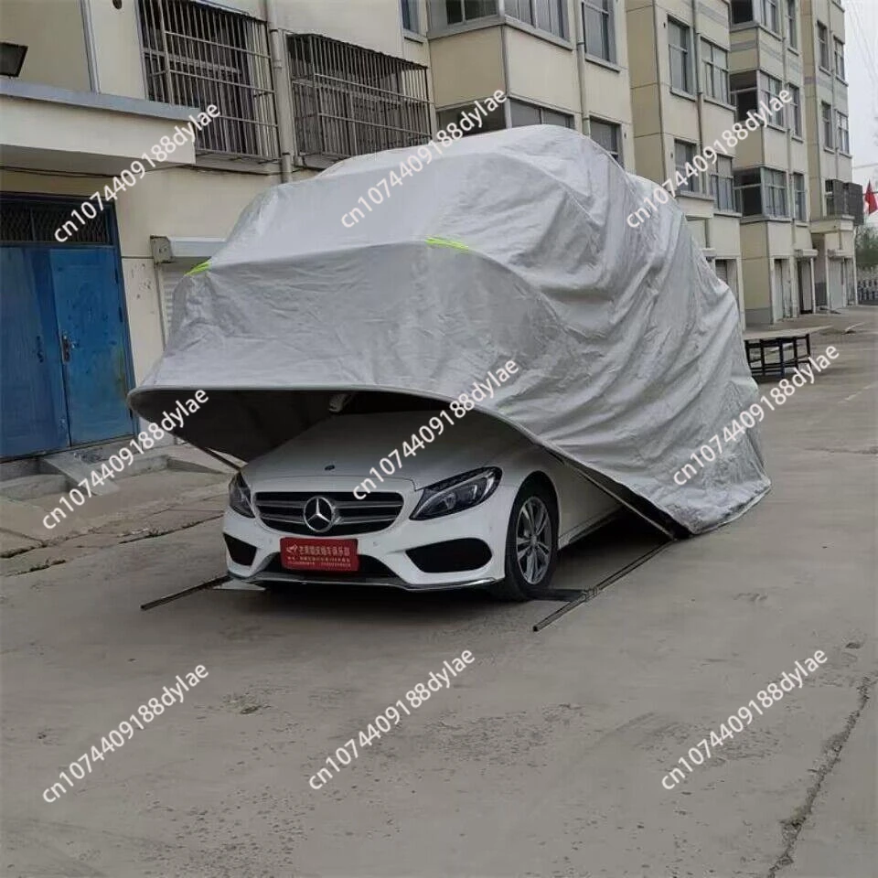 Car SUV parking shed Thickened car outdoor sun protection awning Foldable mobile parking simple carport