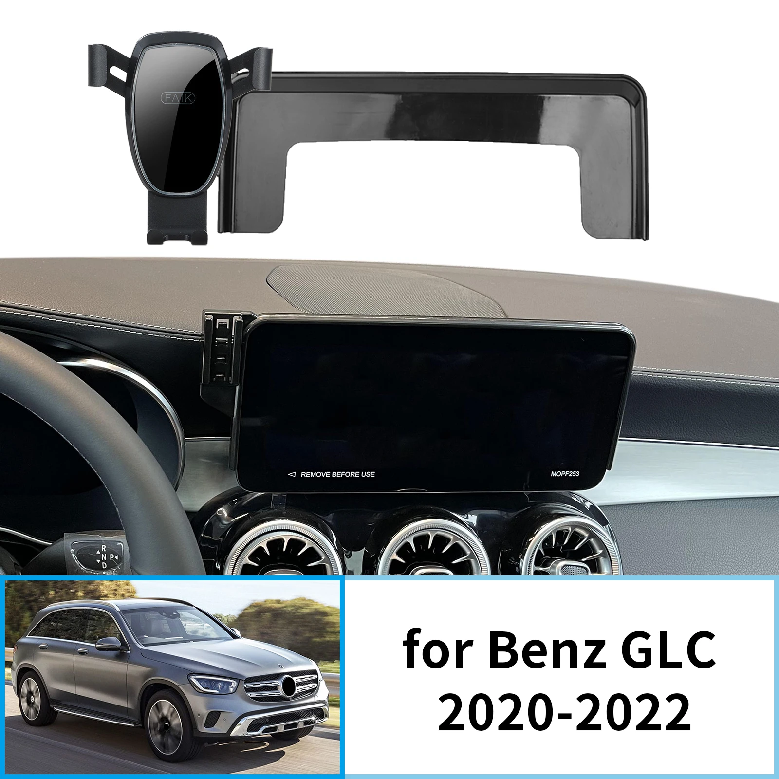 for Mercedes-Benz GLC 2020-2022 300 43 AMG 63 S GPS Bracket Navigation Stand Auto Accessories