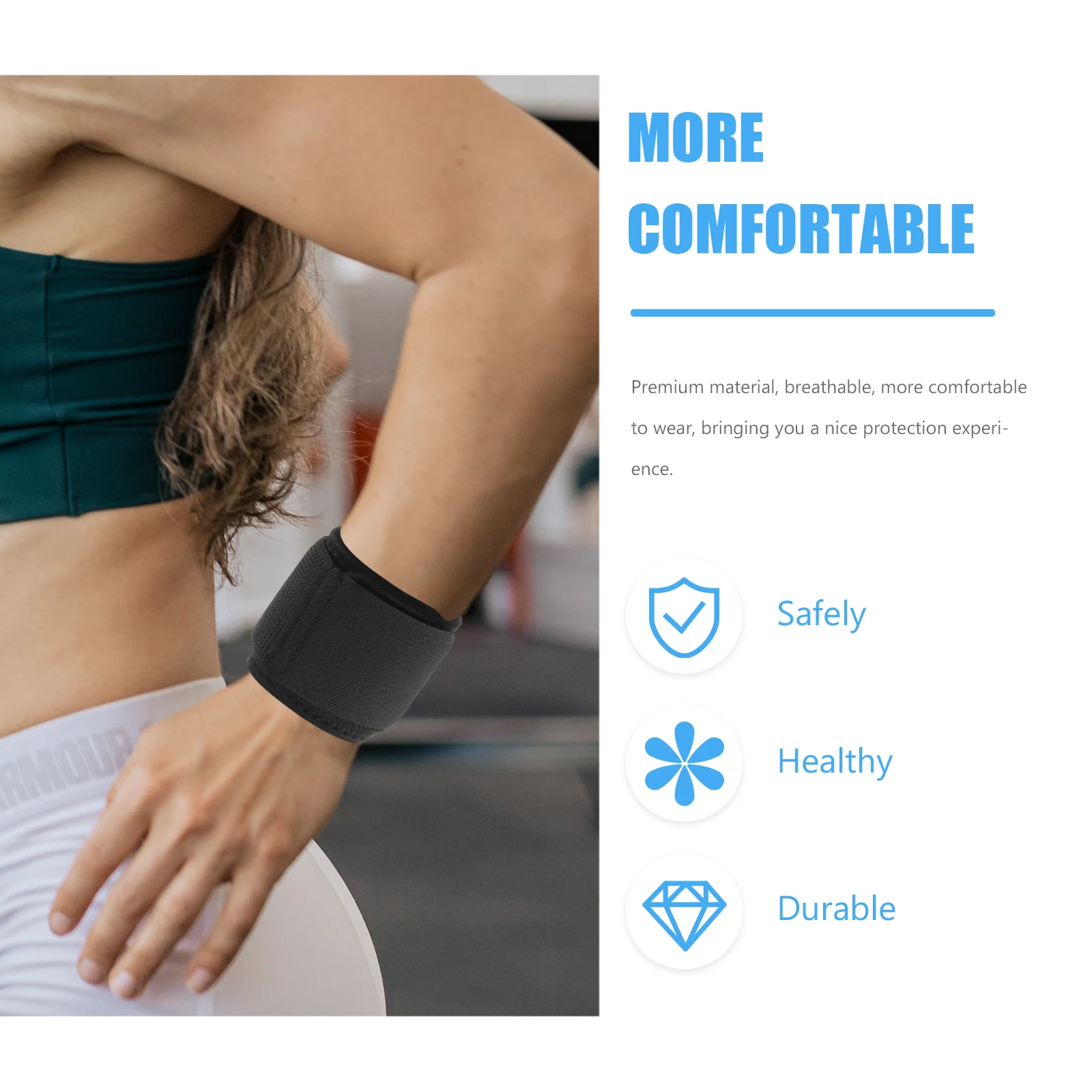 

Регулируемая дышащая спортивная защита на запястье с компрессионным ремешком для бега, фитнеса, уличных браслетов с защитой на запястье