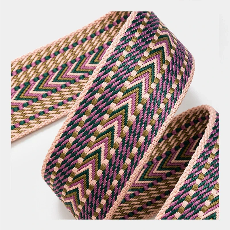 Pattern Hand Woven Wide Bag Strap For Hermes Kelly Herbag Evelyne Handbag Multi-Units Convert To a Single Shoulder Bag Accessory