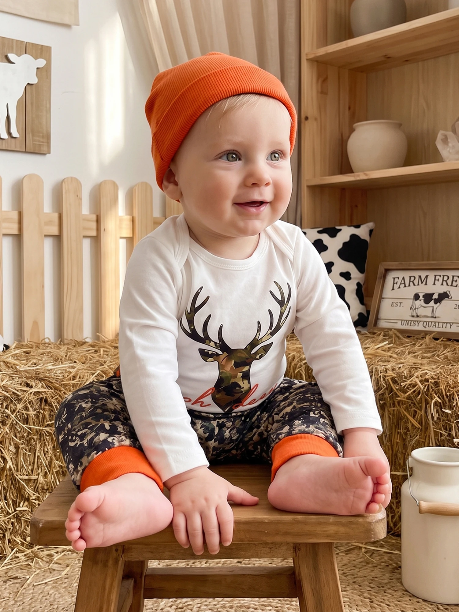 Sleeve Outfits Long Irish Pants Infant Baby Boy Sleeve-Romper-Jogger Pants Professional Infant Baby Boy