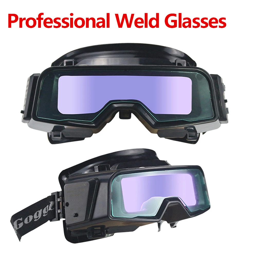 Auto Darken True Color Welding Glasses Welder Mask Welding Helmet Goggles Professional Weld Glasses Goggles Welding Tools