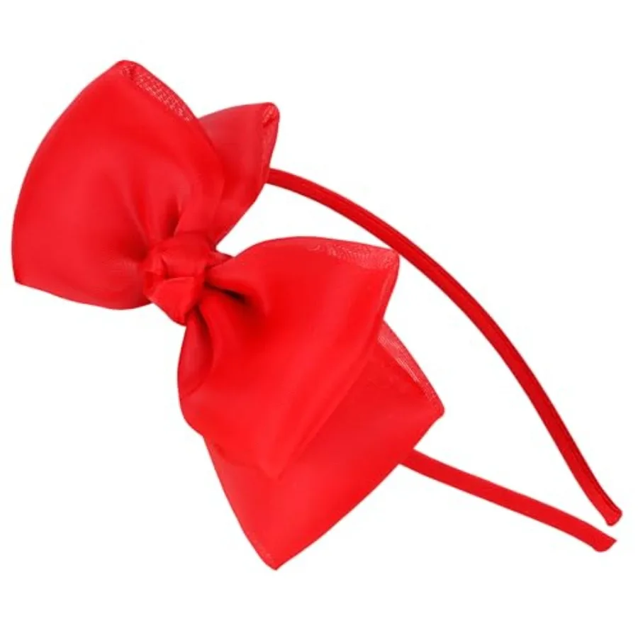 Bow Hairband Soft Elastic Lace Bowkt Headband for Women and Girls, Perfect Hair Accessories for Party and Cosplay