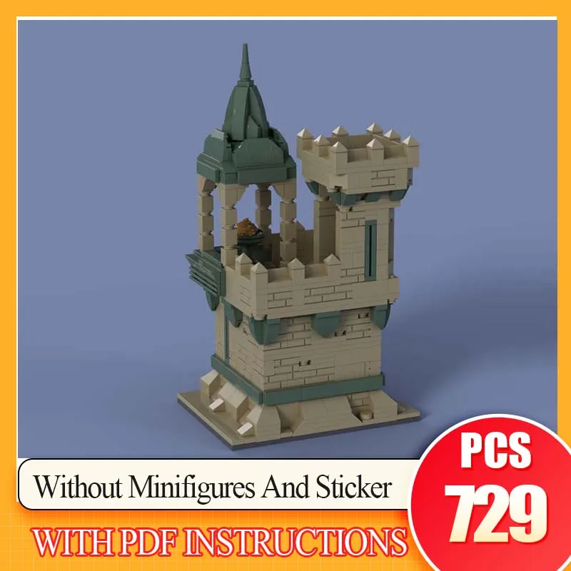 

MOC Волшебный мир, строительные кирпичи, модульный замок Харриса, комплект блоков, модель игрушки, подарок для детей и взрослых, подарки на день рождения