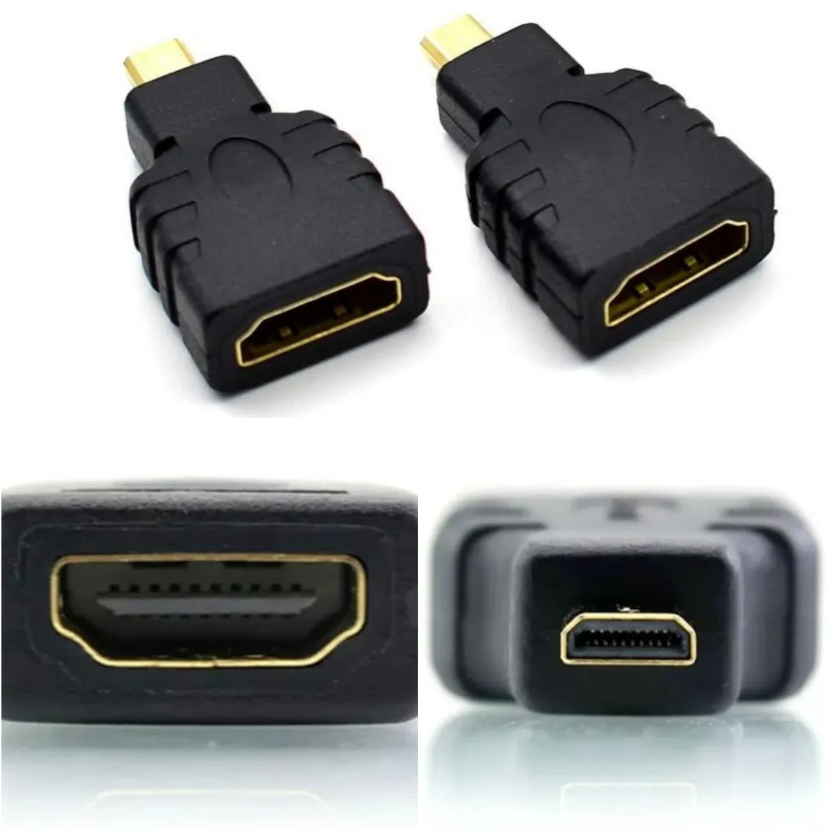 

50-100 шт., совместимый с Micro HDMI адаптер HDMI, совместимый с HDMI, адаптер-удлинитель 3D, конвертер 1080P для HDTV, планшетной камеры