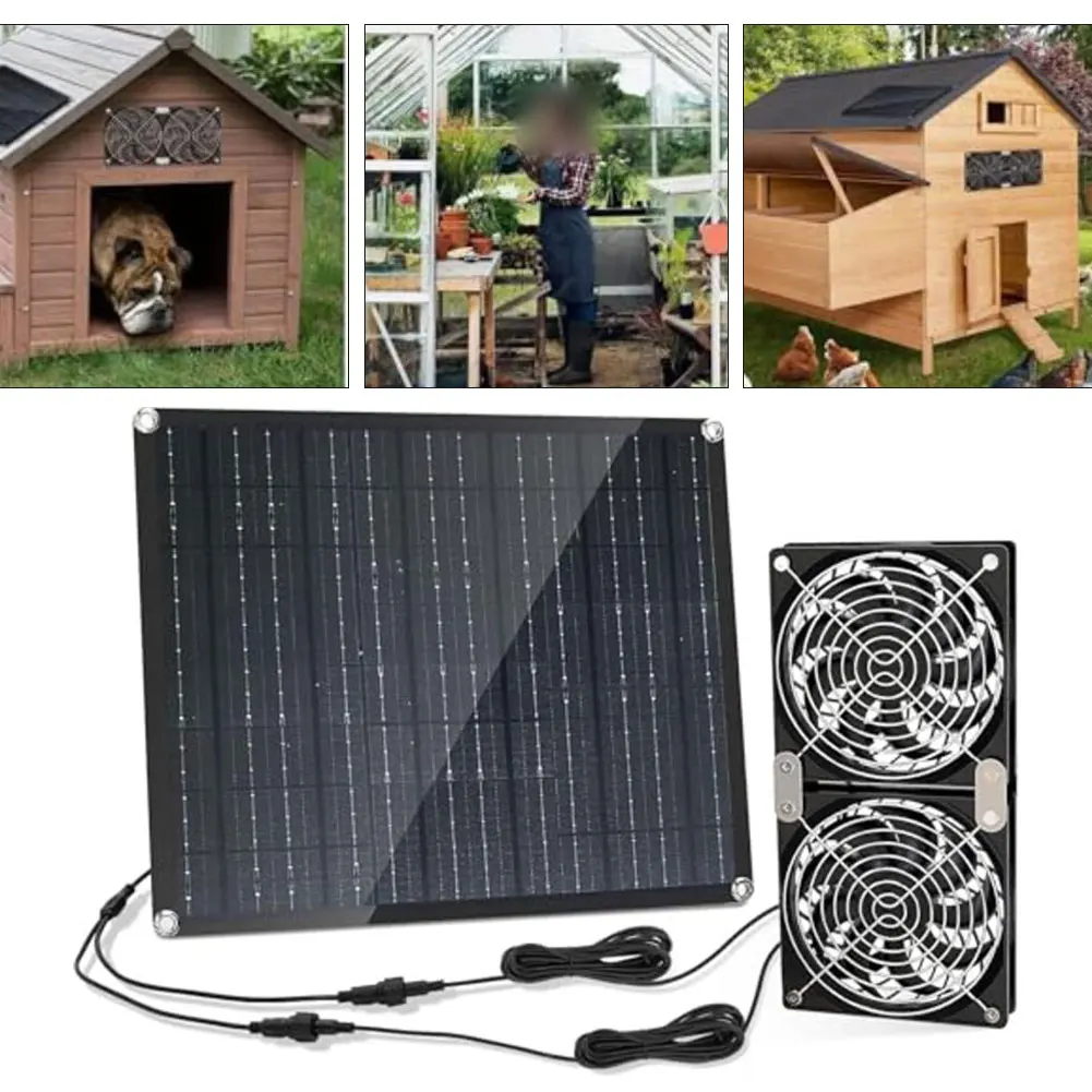 Air Circulation Fan IPX7 Waterproof Fan Animal Safe Design Effective Air Circulation Extension Cord Included Energy