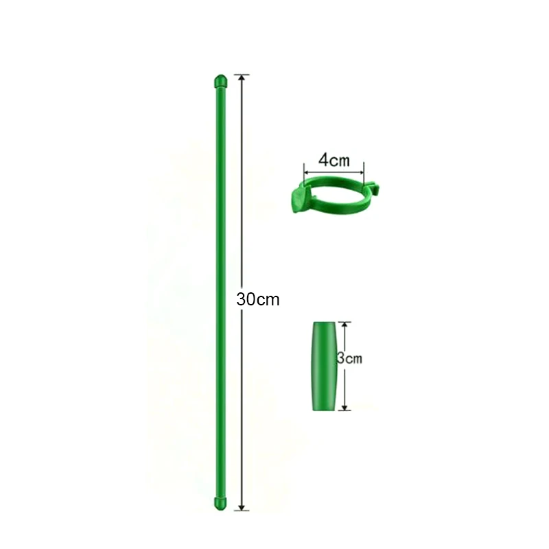 Gardening Support 30cm Garden Support Kit Plants Fiberglass Bracket 50 Pieces Set Adjustable Accessories Easy Installation