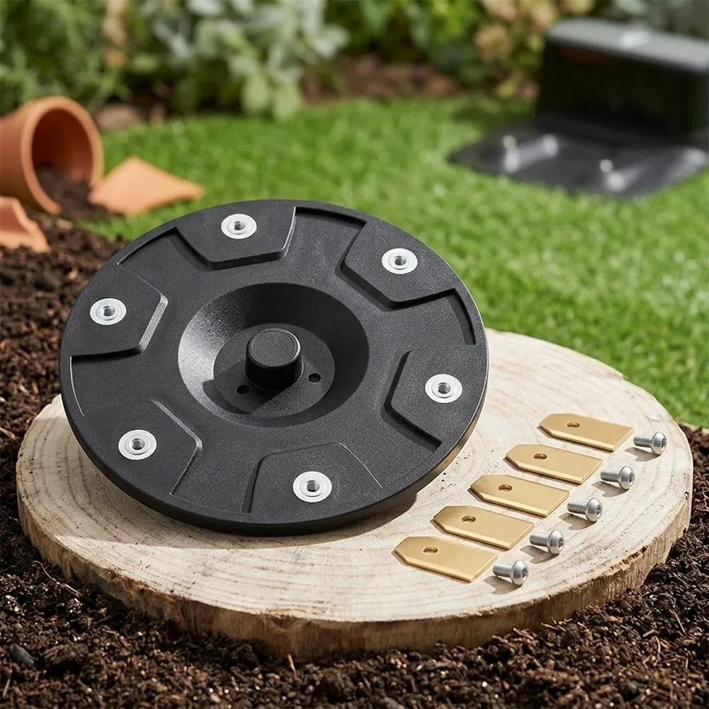 164.5mm Robot Mower Parts 6 for blades For Lawn Mower for Lawn Mower for blades Secure Fit Structure High Efficiency Cutting