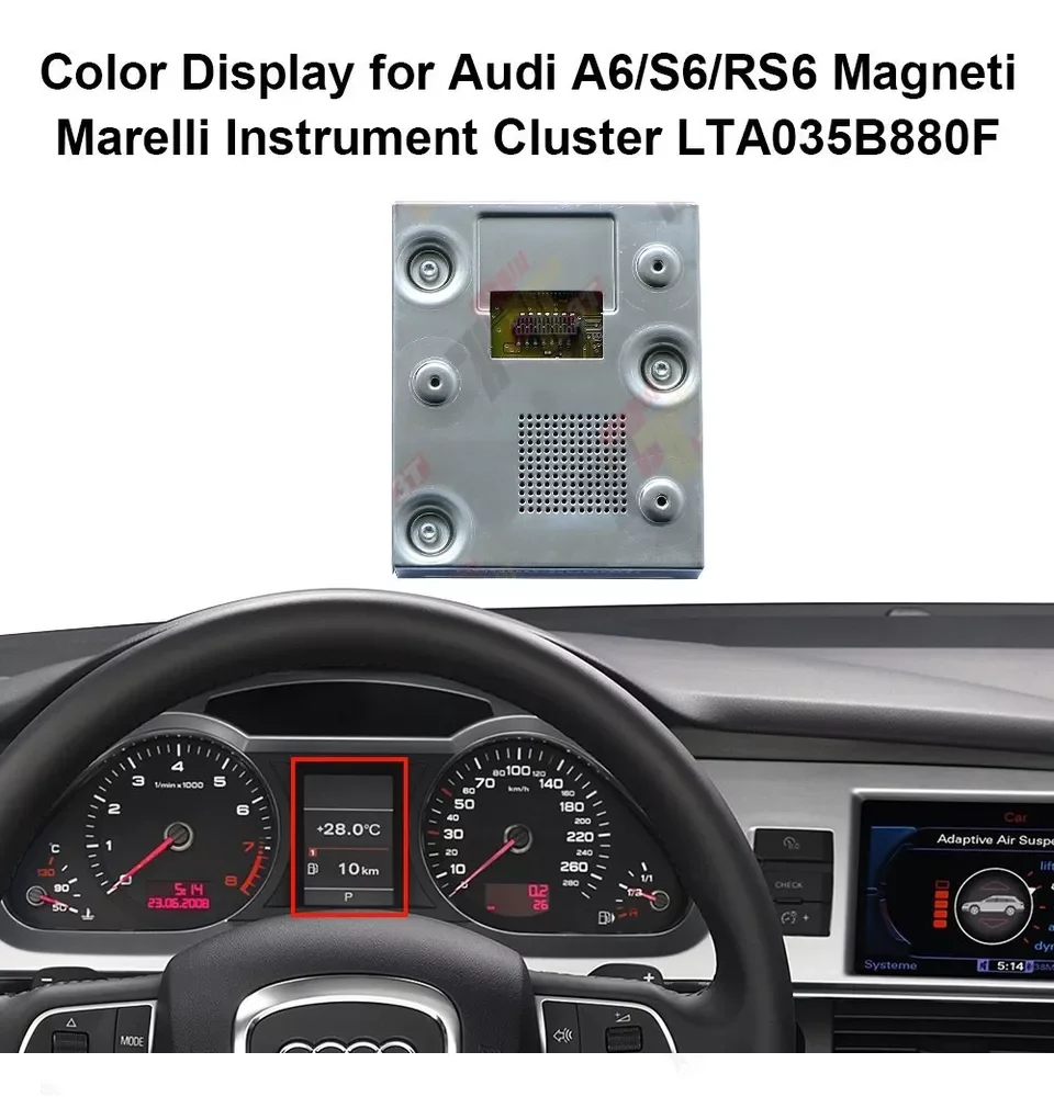 

Dashboard LCD Color Display for Audi A6/S6/RS6, Q7 Magneti Marelli Instrument LTA035B880F