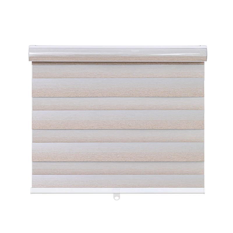 Customized Size New Blackout Day and Night Polyester Motorised Slide Zebra Blinds Shades