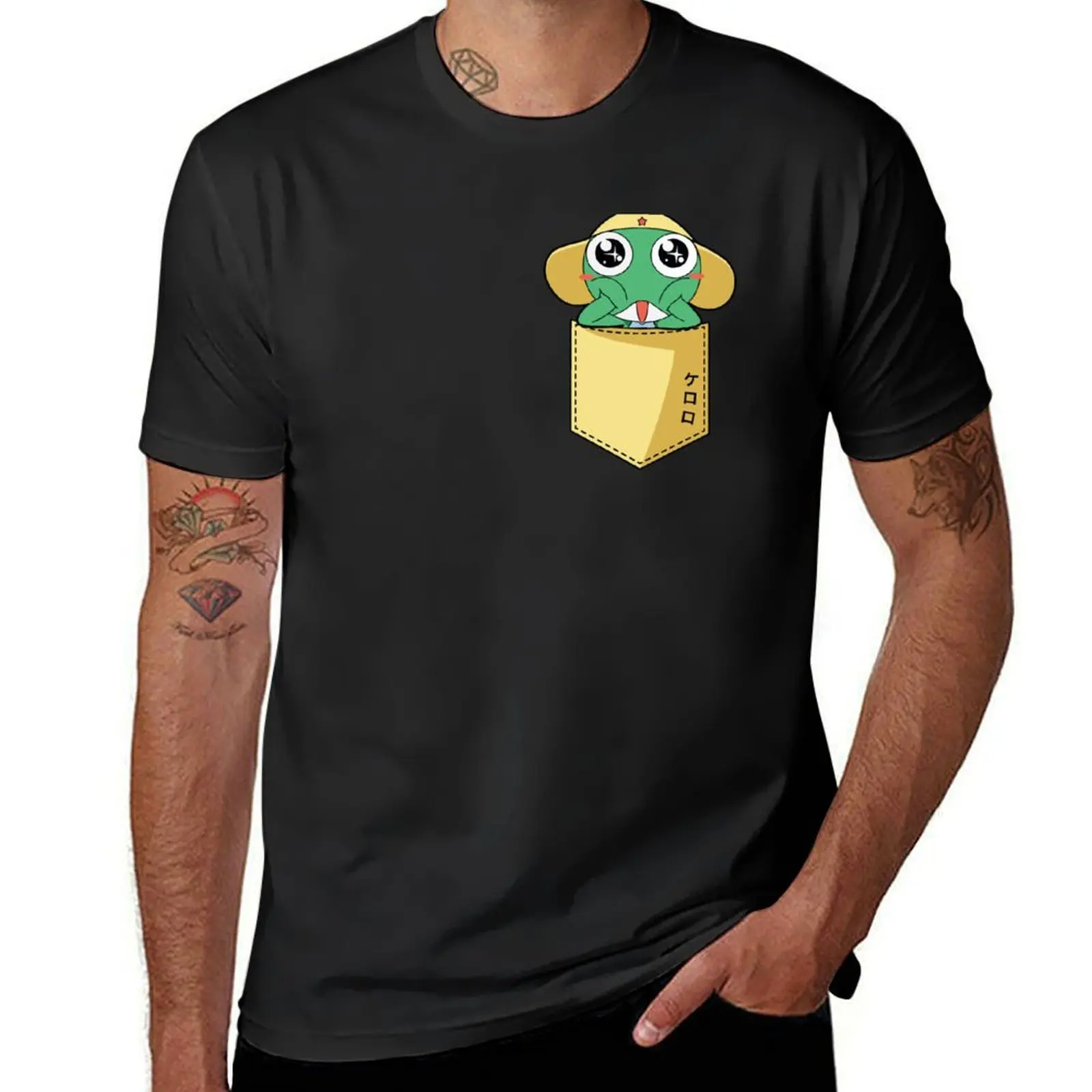 Keroro Pocket T-Shirt sports fans plain vintage heavy weight t shirts for men