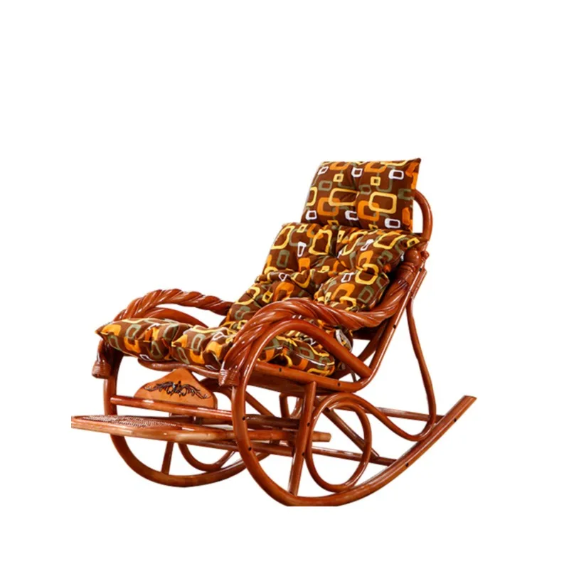 

Rocking chair balcony natural vine plant weaving elderly nap chair home indoor leisure