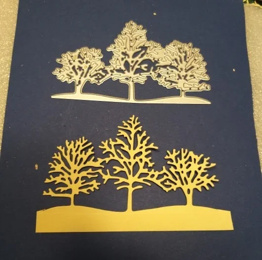 Snow Tree Winter Landscape Metal Cutting Dies Scrapbooking Craft  Cuts Paper Art Card Making Emboss Stencil