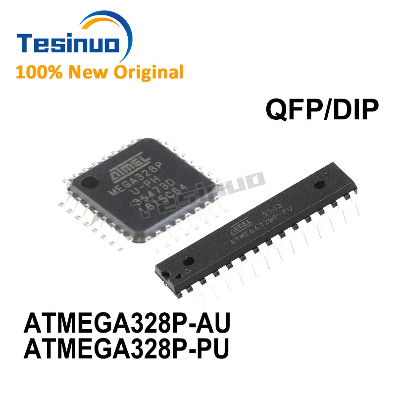 1/pcs New Original ATMEGA328P-AU MEGA328P-AU MEGA328P ATMEGA328P-PU QFP-32 DIP-28  chip In Stock