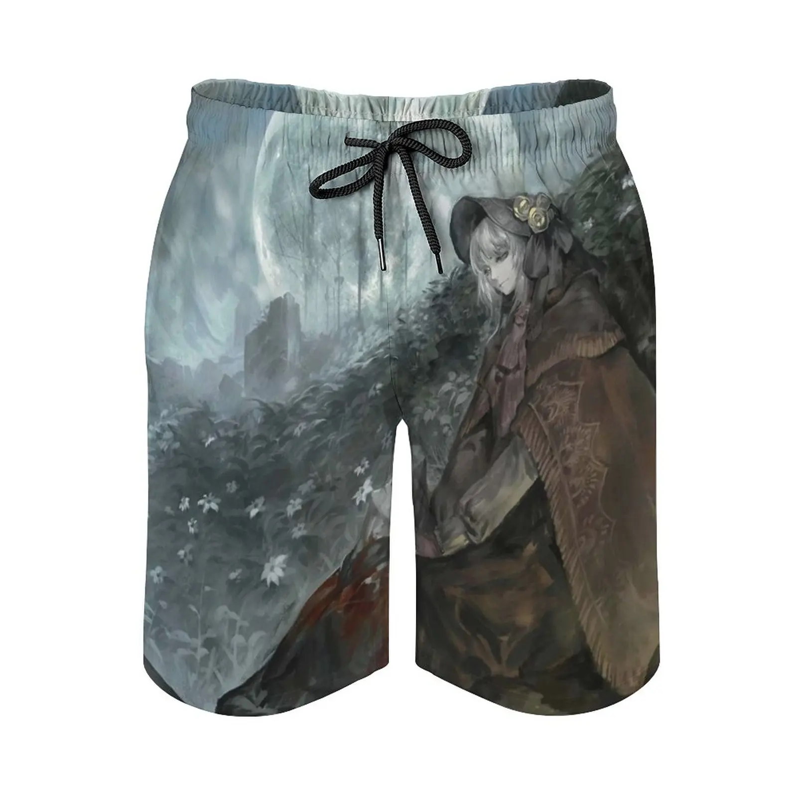 

Doll-Bloodborne Men'S Sports Short Beach Shorts Surfing Swimming Boxer Trunks Bathing Doll Bloodborne Dark Souls Dark Souls