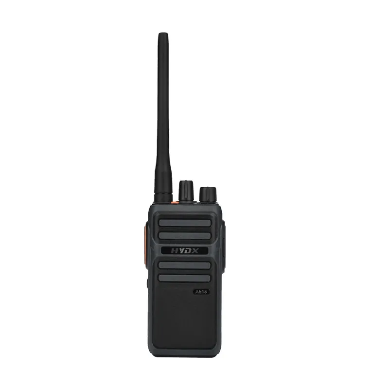 hydx-a518-2w-uhf無線機-長時間スタンバイ-voxスクランブラー-16チャンネル-ハンディトランシーバー-建設現場、倉庫、ホテル用