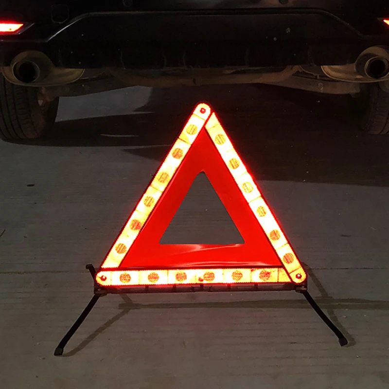 Panneau d'arrêt plié Tripod Car Emergency, Installation d'urgence, Danger, Triangle d'iode, Réflecteur de sécurité rouge, Signe d'iode, Nouveau