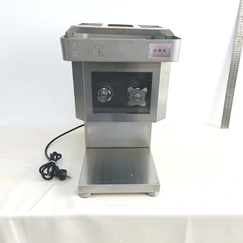 110 В/220 В коммерческая мясорубка из нержавеющей стали, мясорубка, измельчитель, бытовая машина для нарезки кубиками мяса, овощерезка