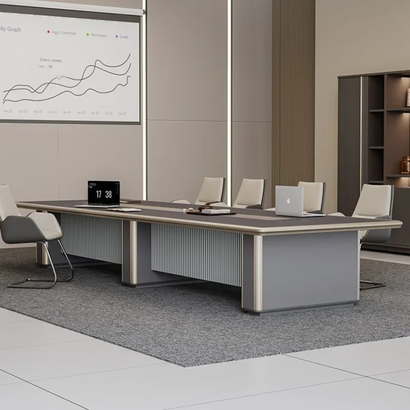 Large conference table and chair combination simple modern conference room table desk