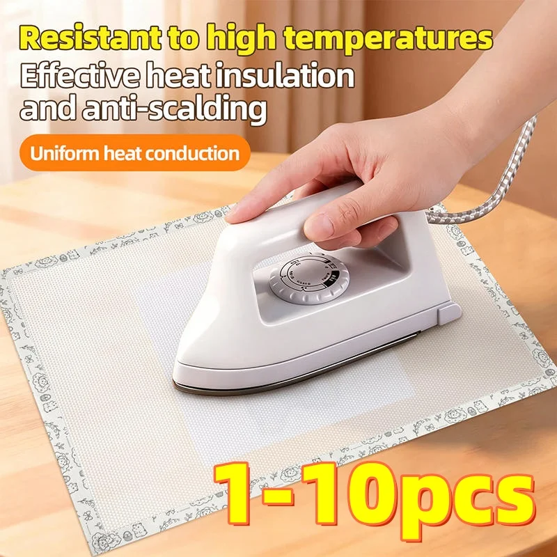 1-10PCS Baking Cloth Matte Finish Bean Splicing Paper Heat Resistant Manual High Temperature Transfer Aid Stamping Cloth