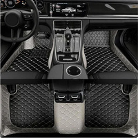 Custom Car Floor Mats For VW Volkswagen T Cross Fox Virtus Saveiro Cross G5 5U Voyage Leather Auto Rugs Interior Accessories