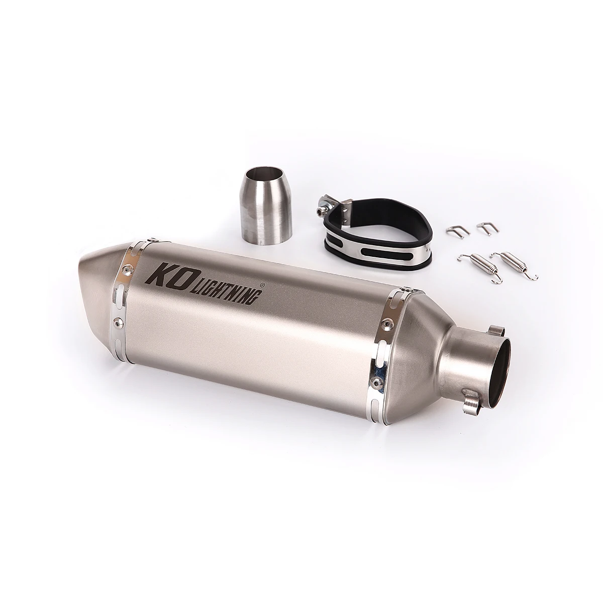 

Universal 38-51mm Exhaust Pipe Muffler Tube Stainless Steel Motorcycle Silencer Tube 370mm Lenght