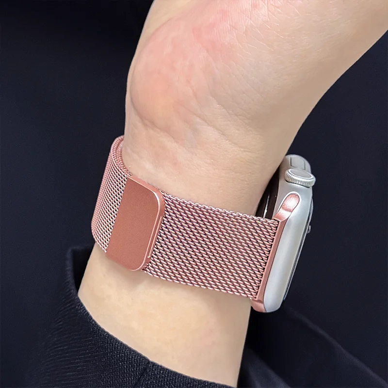 Новая миланская петля для Apple Watch 11 ремешков 45 мм 44 мм 40 мм 41 мм 42 мм 46 мм браслет iwatch series 10 8 7 6 5 4 SE 9 Ultra 2-3 49 мм