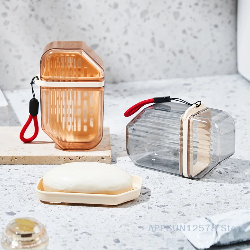 

Portable Soap Dish Sealed Storage Box Waterproof Travel Home Bathroom Soap Box Camping Portable Storage Soap Box