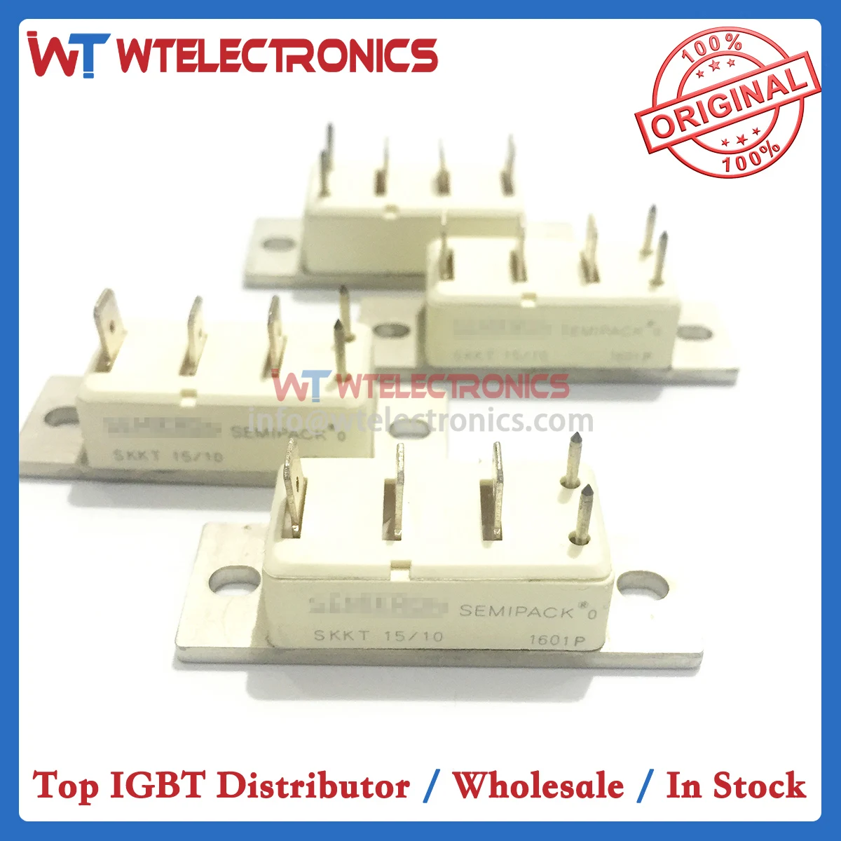 

Genuine SKKT 15/10 Thyristor Module SKKT1510 SKKT 15 10 SKKT 1510