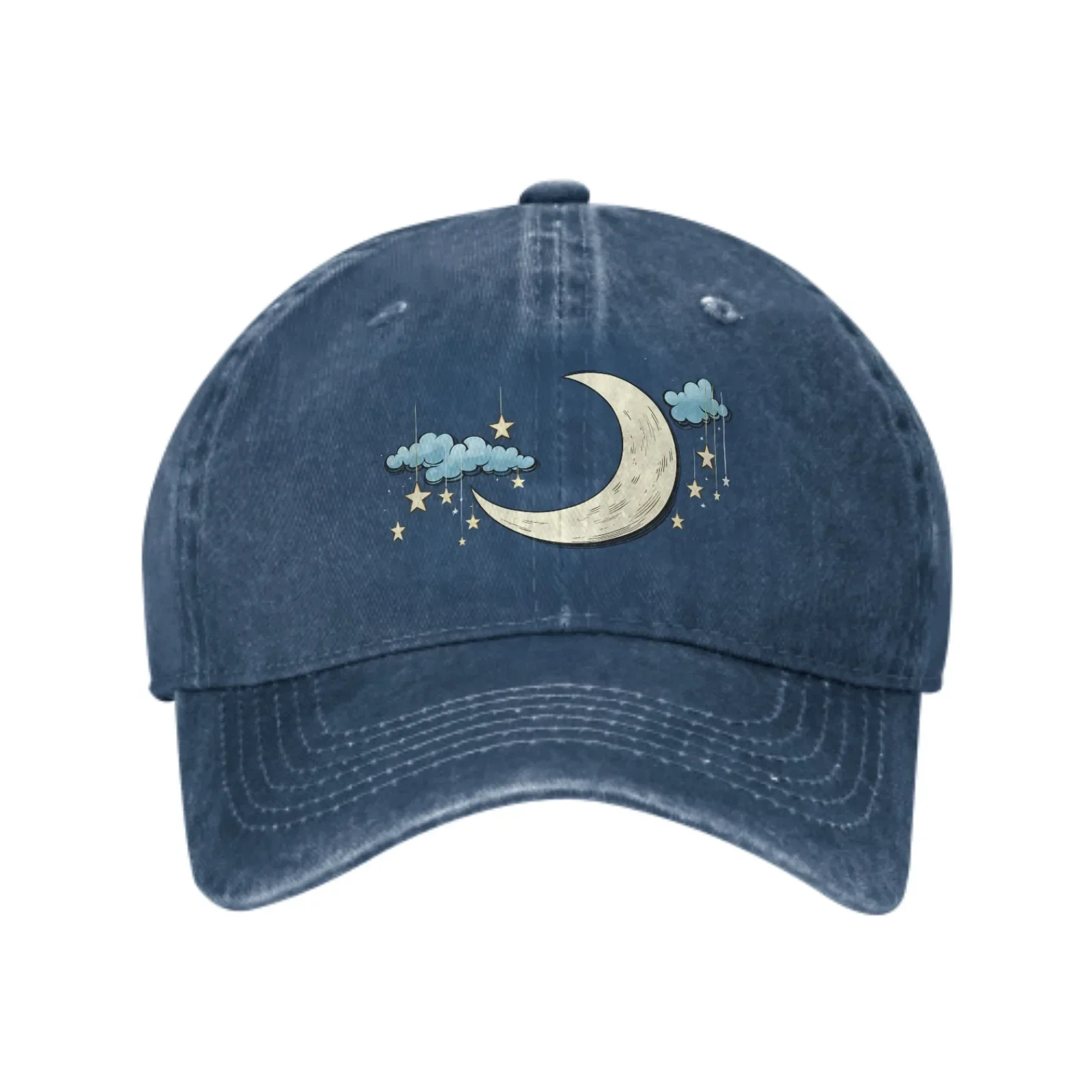 Crescent Summer Classic Fashion Men Trucker Hat Cotton Breathable Women Cowboy Cap Outdoor Leisure Basketball Caps