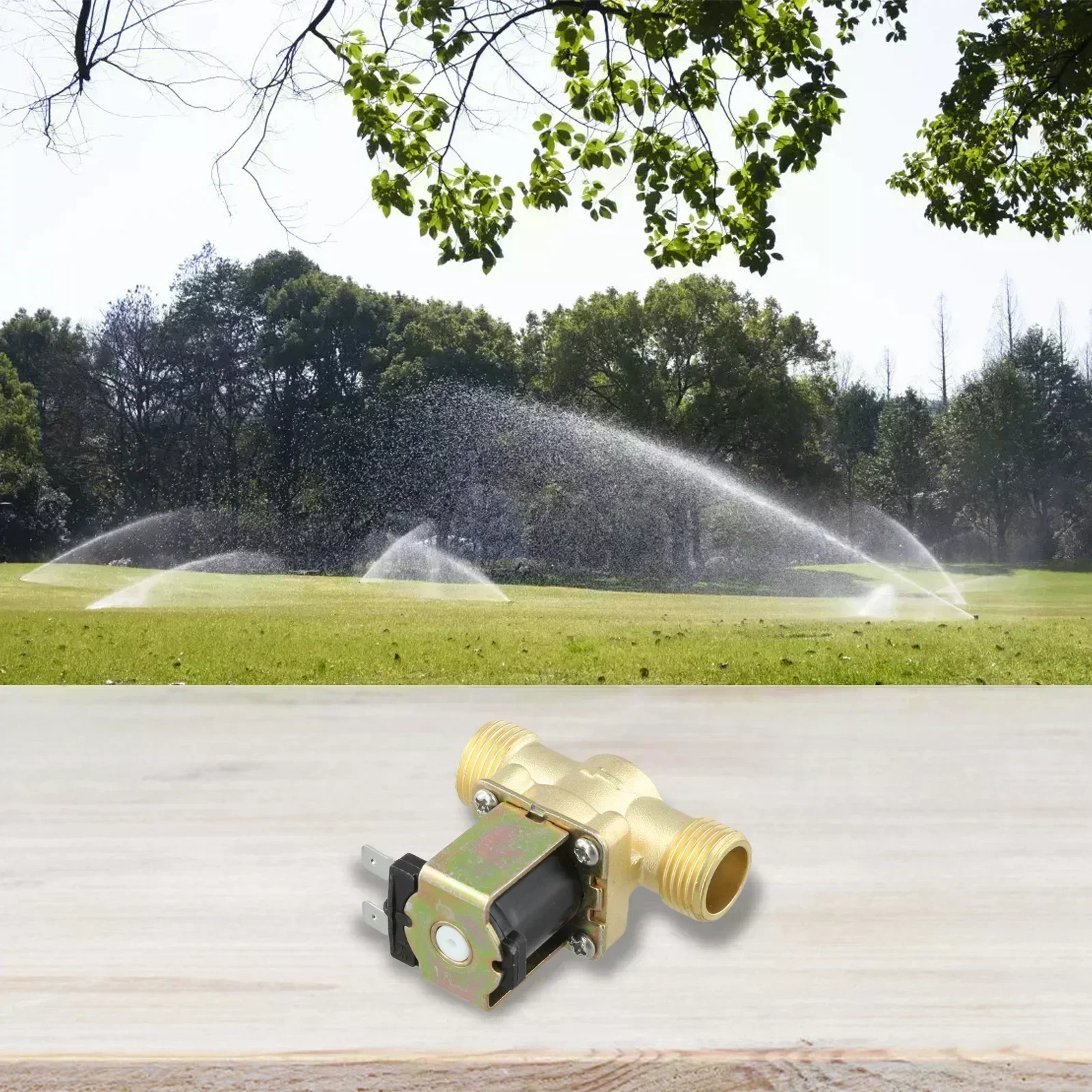 

220V Solenoid Valve Water Control Valve Brass Material Brass Solenoid Valve For Water Control Actuator 10*8*5CM