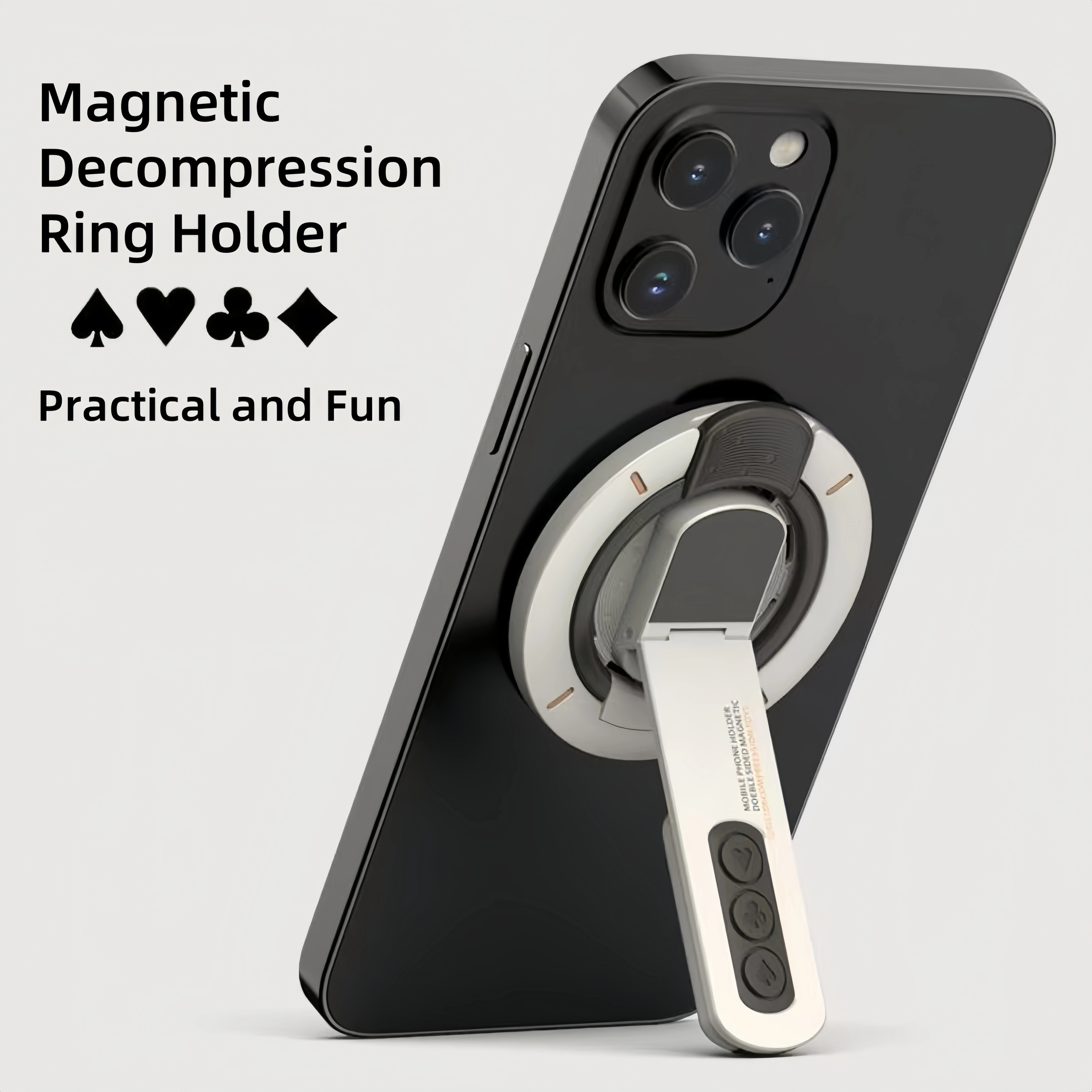 

New Magnetic Decompression Mobile Phone Stand Double-Sided Magnetic 360 ° Rotating Desktop Magnetic Mobile Phone Stand