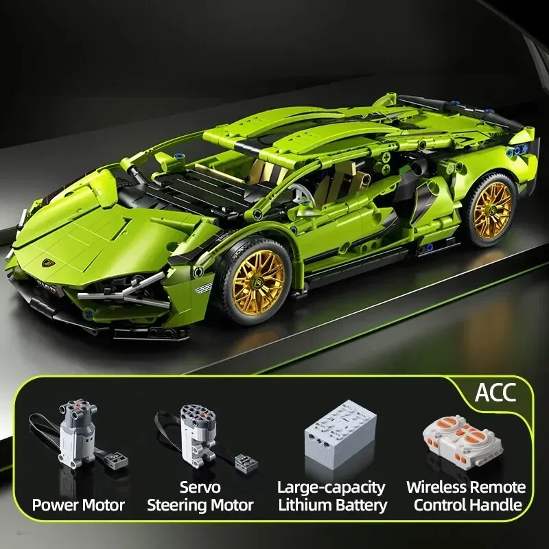 Technical Racing Sport Remote Car Model Building Blocks City Mechanical Speed Vehicle Supercar Brick Puzzle Toys Kid Adult Gift