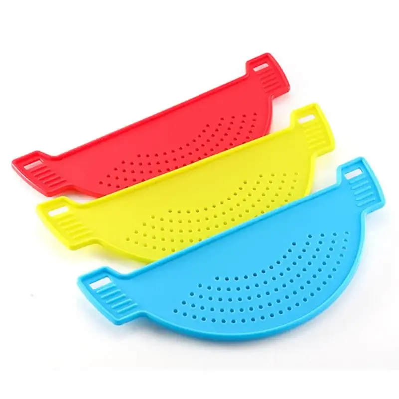 Multifunction PP Material Cooking Tool Fun Shape Pot Drain Pan Strainer Liquid Drainer Kitchen Colander  Strainer