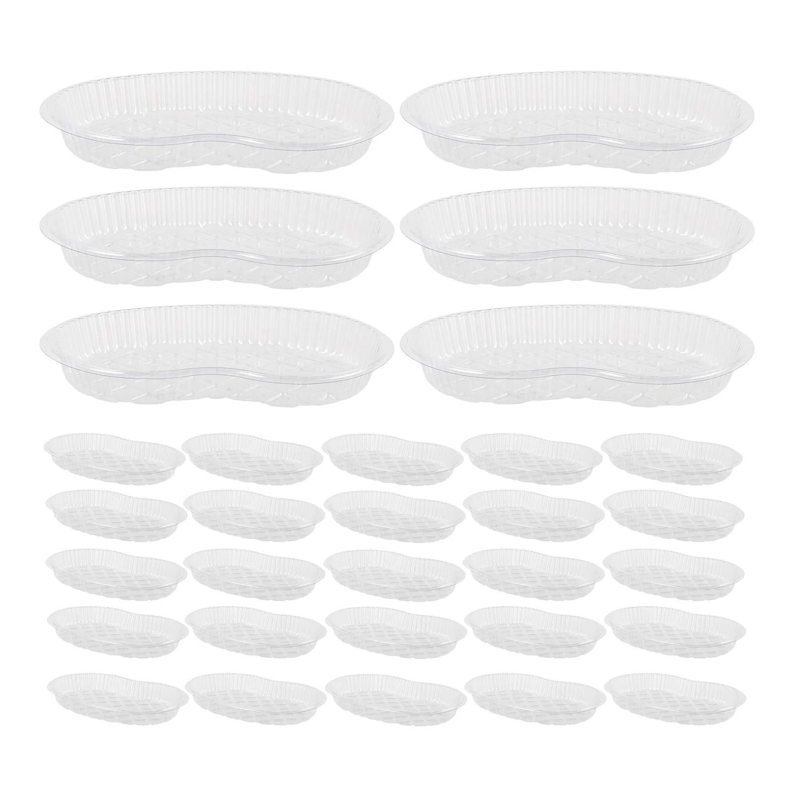 

50pcs Disposable Waist Shaped Disc Trays for Medicine Changing Plastic Sterile Storage Containers trays economical