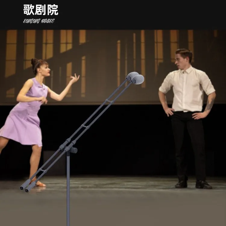 Chorus pole microphone, condenser microphone Directional anti-jamming anti-howling microphone