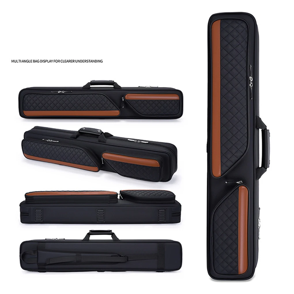 

1/2 Pool Cue Cases Snooker Pool Cue Bag Portable Lightweight Soft Billiard Cue Stick Storage Pouch Sport Accessories