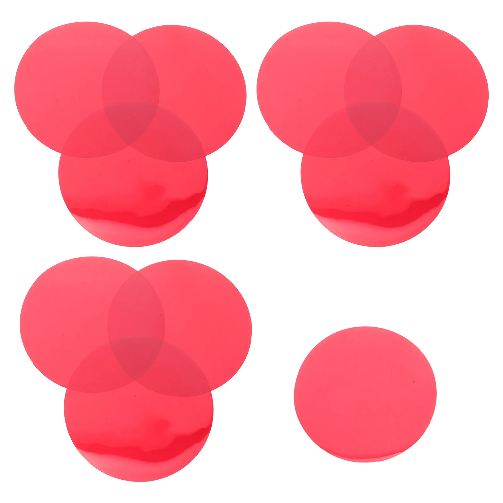 

10Pcs Light Gels Sheets Warm Red Color Correction Film Self-Adhesive Plastic Stage Lighting Filters for Theatre Photography