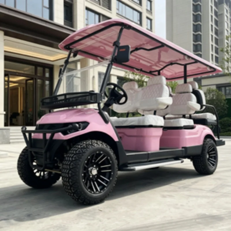 Golf Course Special Electric Golf Cart Tourist Sightseeing New Energy Golf Car Front Bumper Front Basket 14-Inch Off-Road Tires
