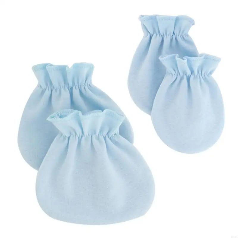 

M89C 2 Pairs No Scratch Mittens Socks Set Not Scratching Gloves Foot Cover Set Gift