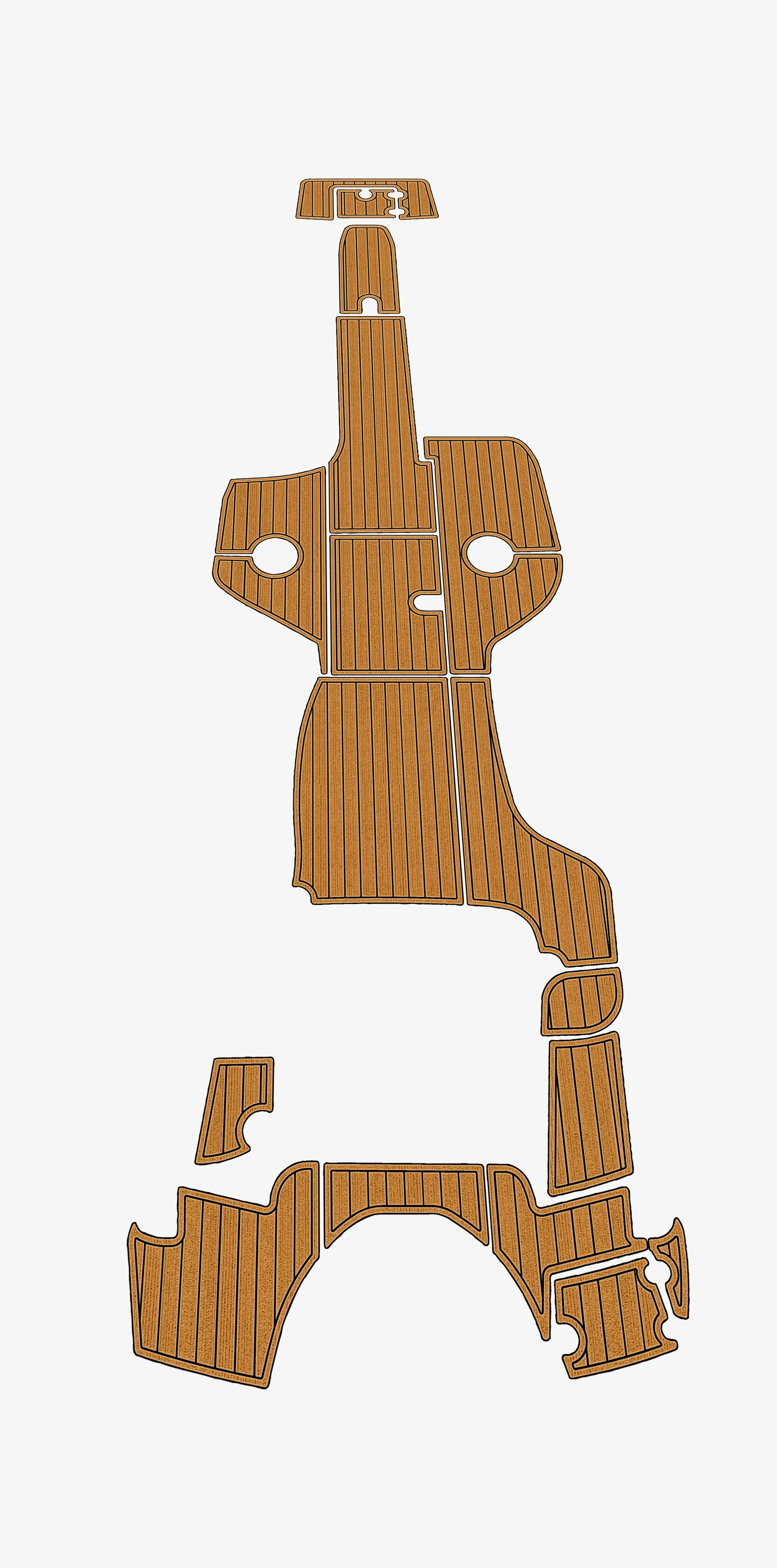 For 2020 Crownline E285 XS Outboard motor Anti-Skid EVA Foam Self-Adhesive Boat Decking Pad Cockpit Durable Marine Floor