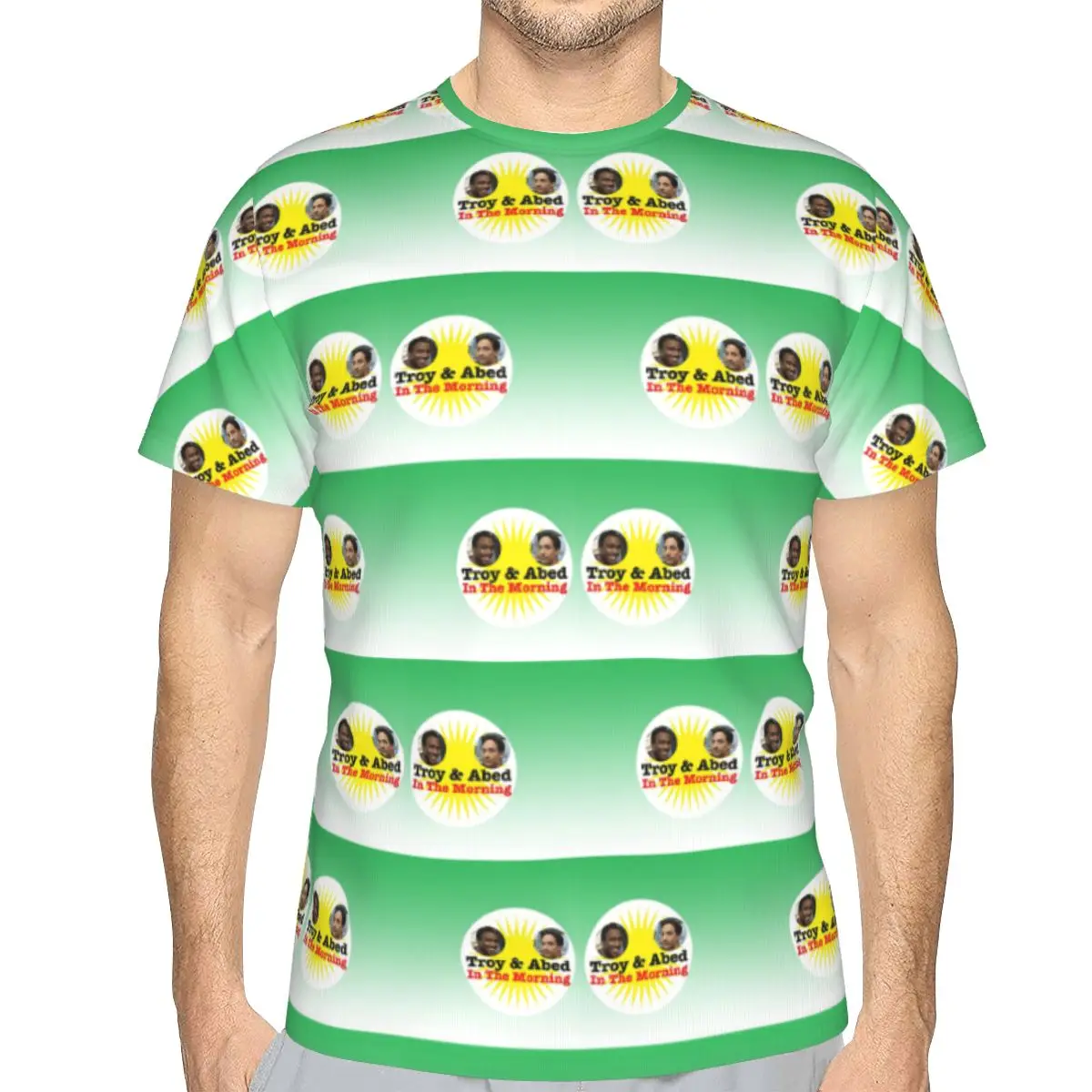 100% Cotton Troy And Abed In The Morning T-Shirt Men's Fashion T Shirt Men Round Neck Summer Shirts Tops